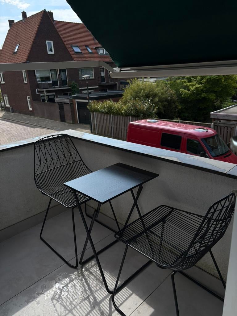 2 draadstoelen, Ophalen of Verzenden, Zo goed als nieuw, Aluminium, 2 zitplaatsen