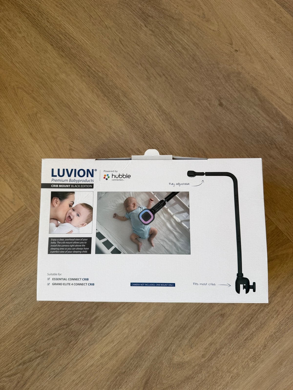 Luvion Crib Mount Zwart - Bevestiging voor Babyfoon Camera, Kinderen en Baby's, Ophalen of Verzenden, Nieuw, Camera