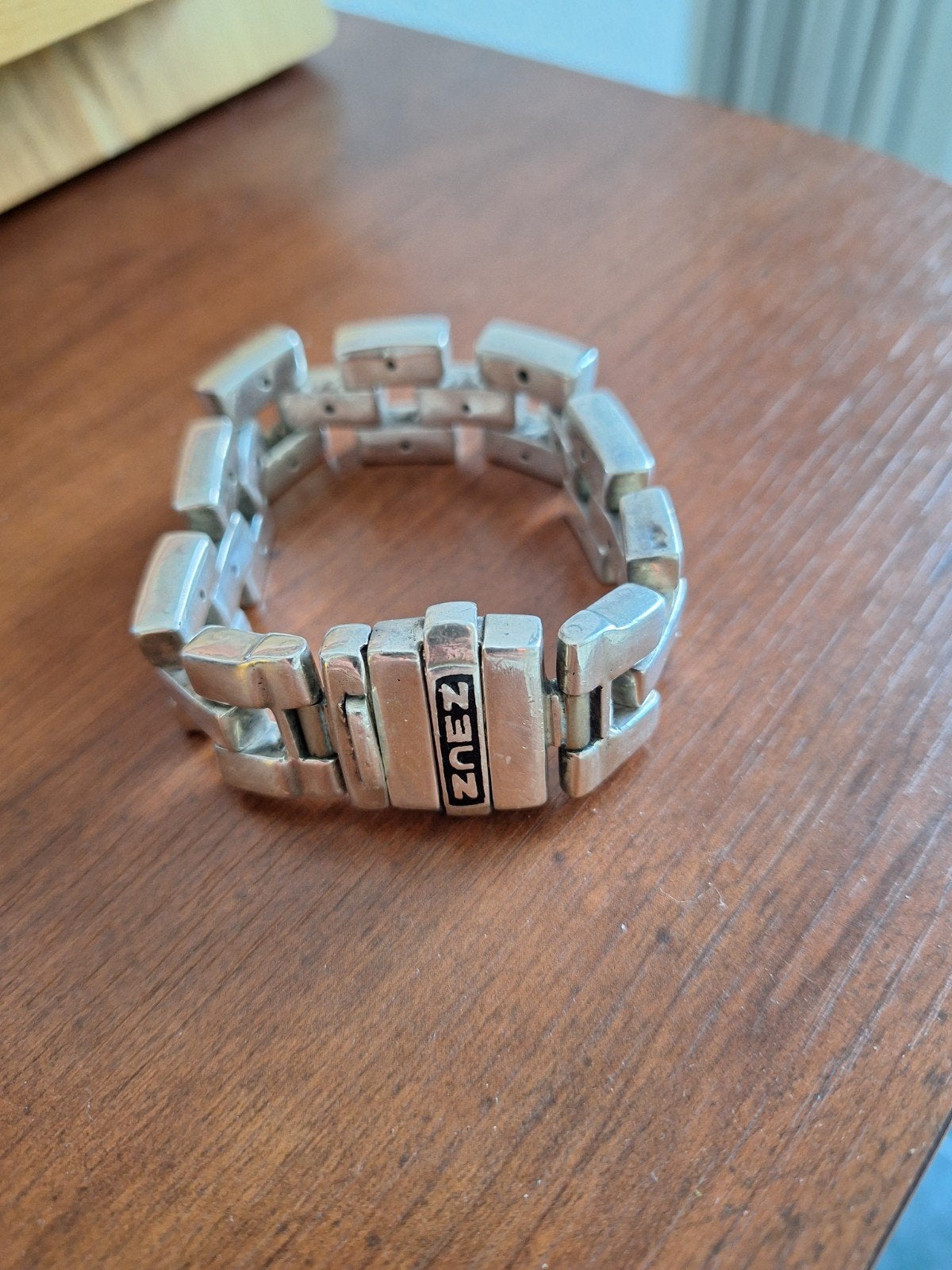 Zilver heren armband, Ophalen of Verzenden, Zo goed als nieuw, Zilver, Zilver