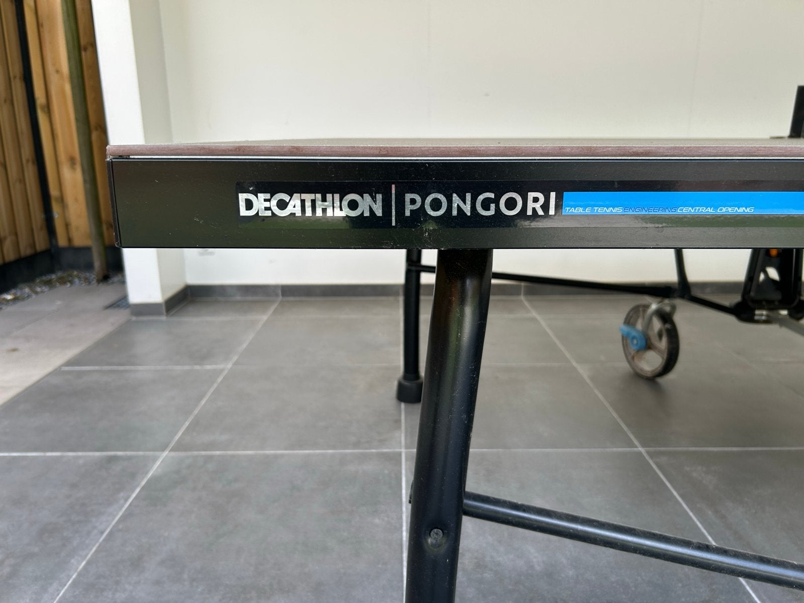Decathlon Pongori PPT 930 Outdoor Tafeltennistafel, Sport en Fitness, Tafeltennis, Ophalen, Zo goed als nieuw, Tafel Outdoor, Inklapbaar