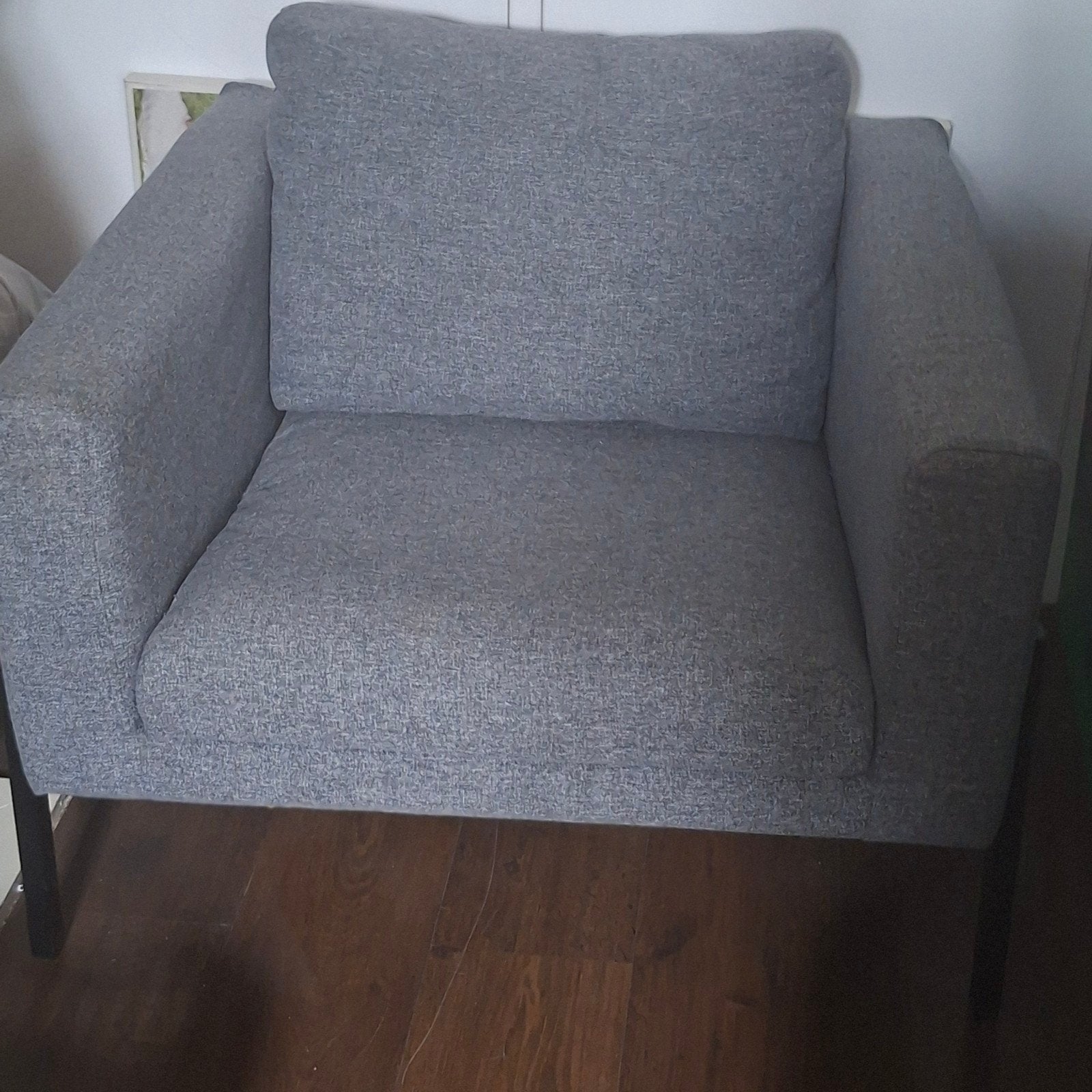 IKEA KOARP fauteuil grijs - Zo goed als nieuw!, Ophalen, 75 tot 100 cm, Zo goed als nieuw, Stof