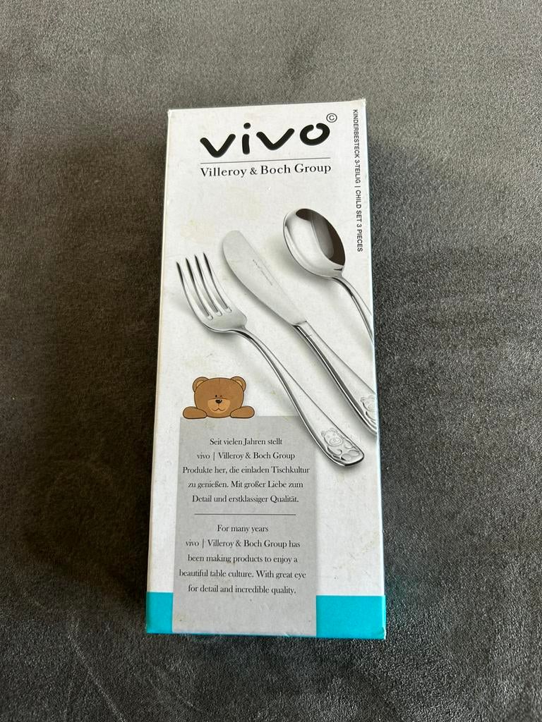 Kinderbestek Villeroy & Boch, Ophalen of Verzenden, Zo goed als nieuw, Rvs of Chroom