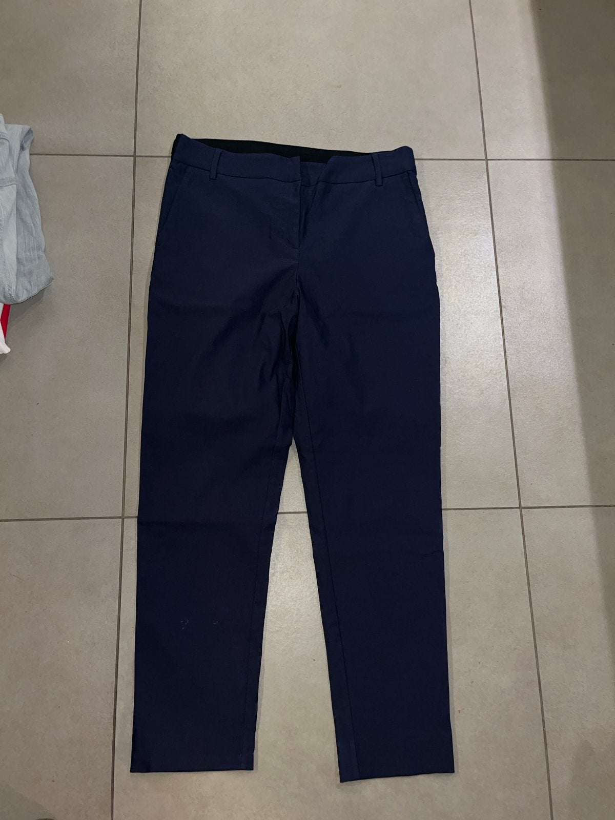C&A Broek Maat 40 - Donkerblauw, Kleding | Dames, Ophalen of Verzenden, Gedragen, Maat 38/40 (M), Blauw