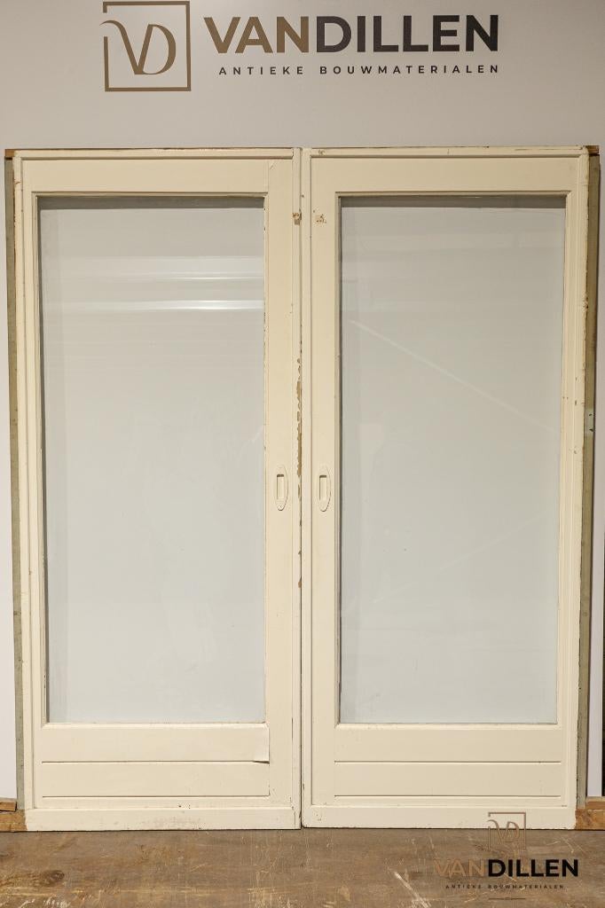 Oude ensuite schuifdeuren blankglas top staat, Doe-het-zelf en Verbouw, Deuren en Horren, 120 cm of meer, Binnendeur, Ophalen of Verzenden