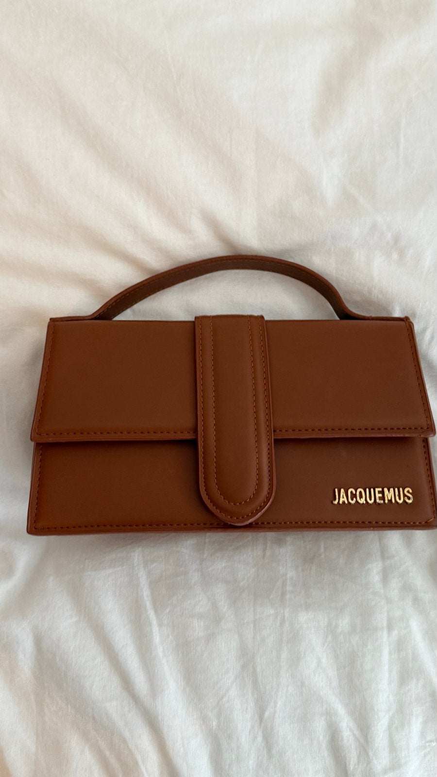 Bruine Jacquemus Handtas - Zo goed als nieuw, Ophalen of Verzenden, Zo goed als nieuw, Bruin, Handtas