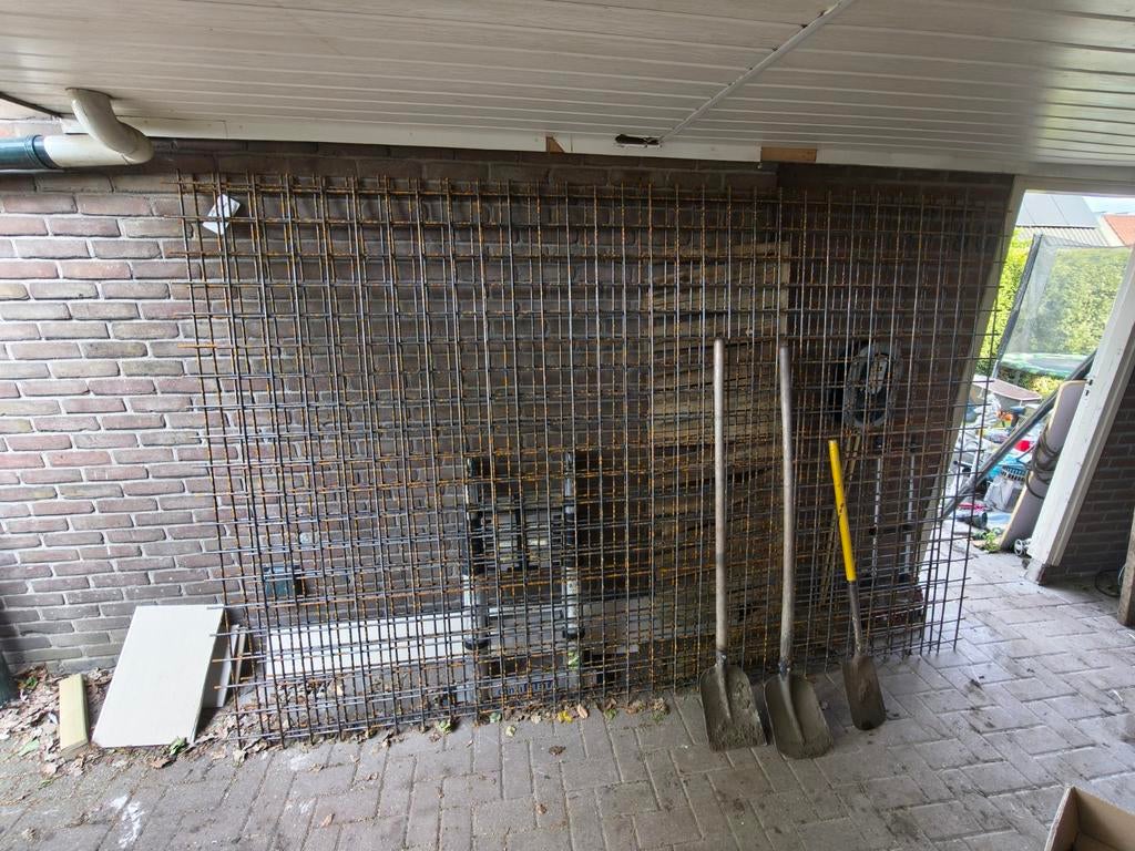 Betonijzer 2x3m met vlechtdraad, tools en afstandhouders, Doe-het-zelf en Verbouw, Ophalen