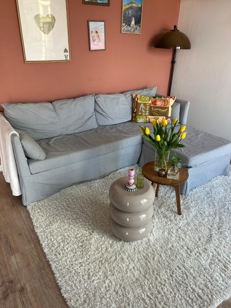 (Slaap)Bank Grijs - Sandbacken sofa ikea, Ophalen, Gebruikt, Hoekbank, Driepersoons