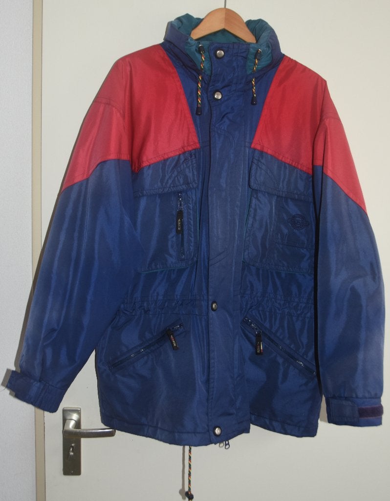 Tenson Air Push winterjas ski jack maat XL blauw rood, Kleding | Dames, Wintersportkleding, Verzenden, Tenson, Maat 46/48 (XL) of groter