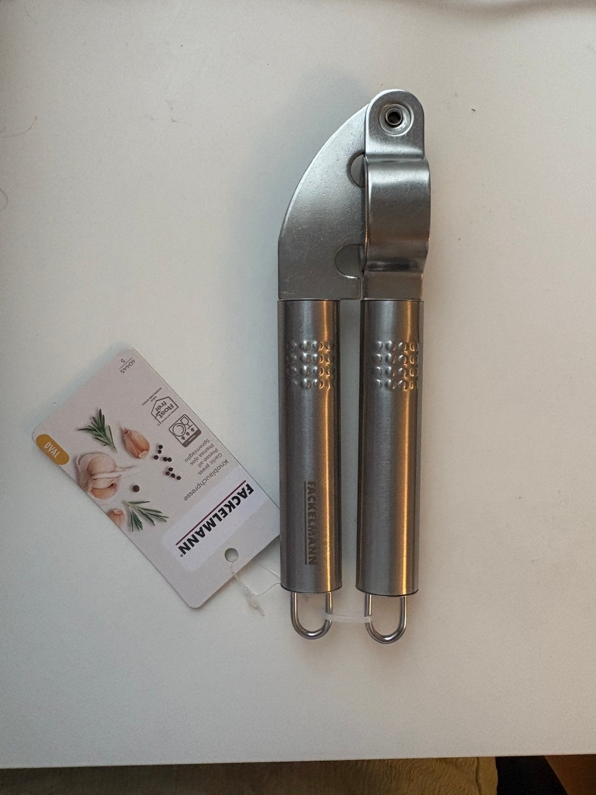 Fackelmann knoflookpers - Nieuw en ongebruikt, Overige typen, Ophalen of Verzenden, Metaal, Overige merken