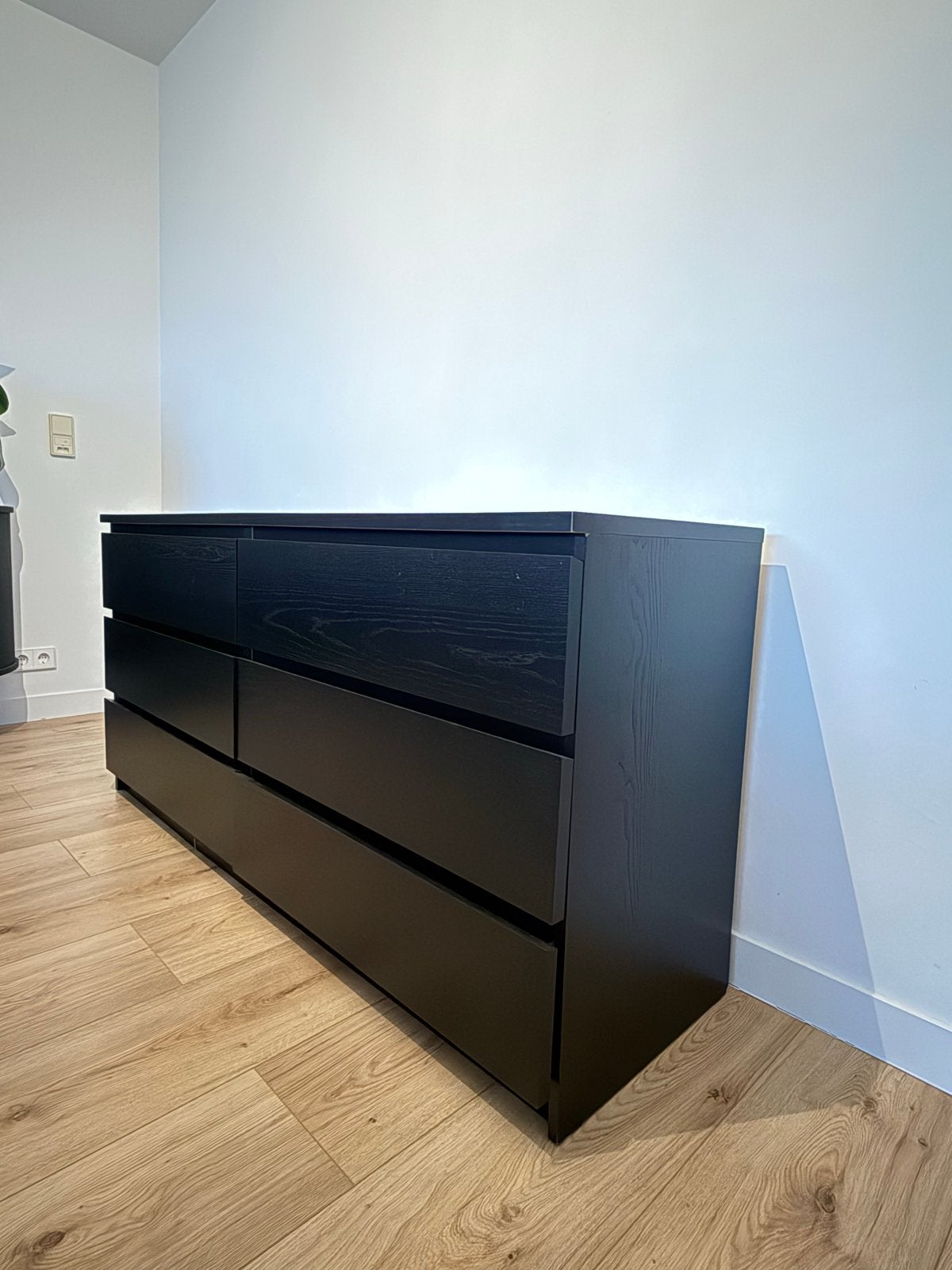 Ikea Kullen / Malm kadekast zwart met 6 lades, Huis en Inrichting, Kasten | Ladekasten, Ophalen, 100 tot 150 cm, 5 laden of meer