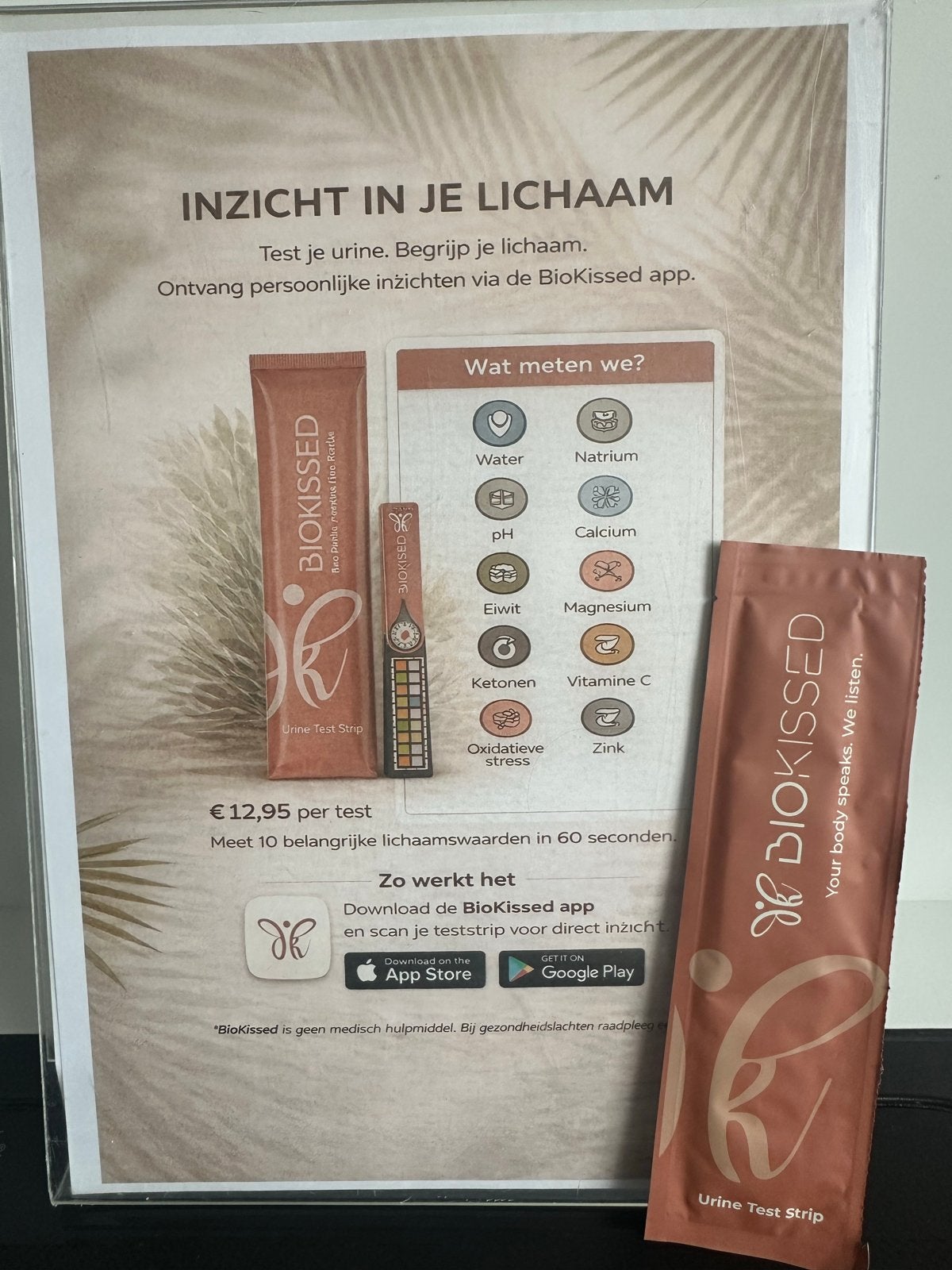 2x BioKissed Urine Test Strip - Inzicht in je lichaam, Ophalen of Verzenden, Nieuw, Overige typen