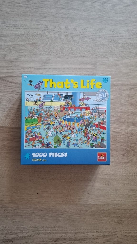 That's life puzzel 1000 stukjes, Ophalen of Verzenden, 500 t/m 1500 stukjes, Zo goed als nieuw, Legpuzzel