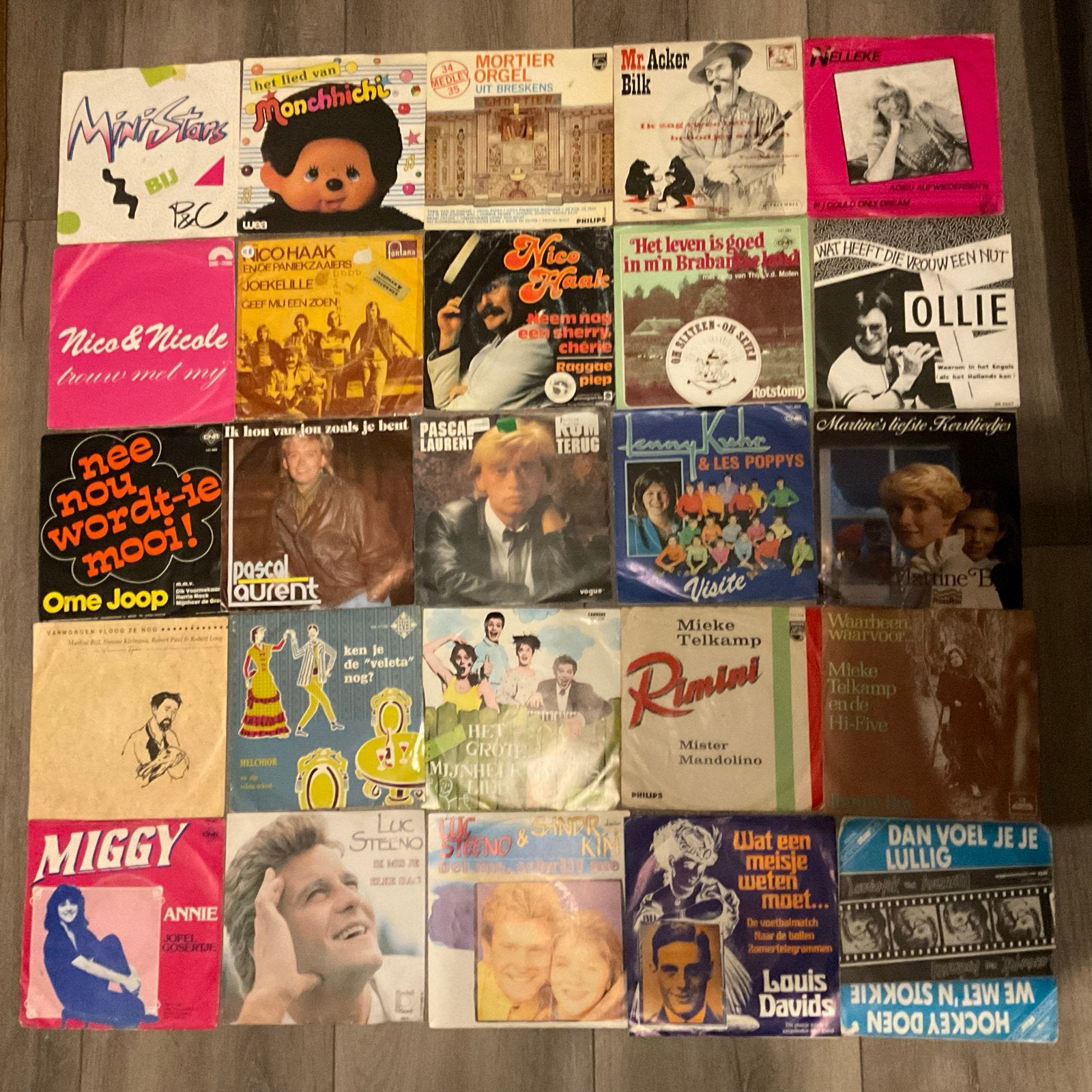 Partij Nederlandstalige vinyl singles (25 st), Gebruikt, 7 inch, Ophalen of Verzenden, EP