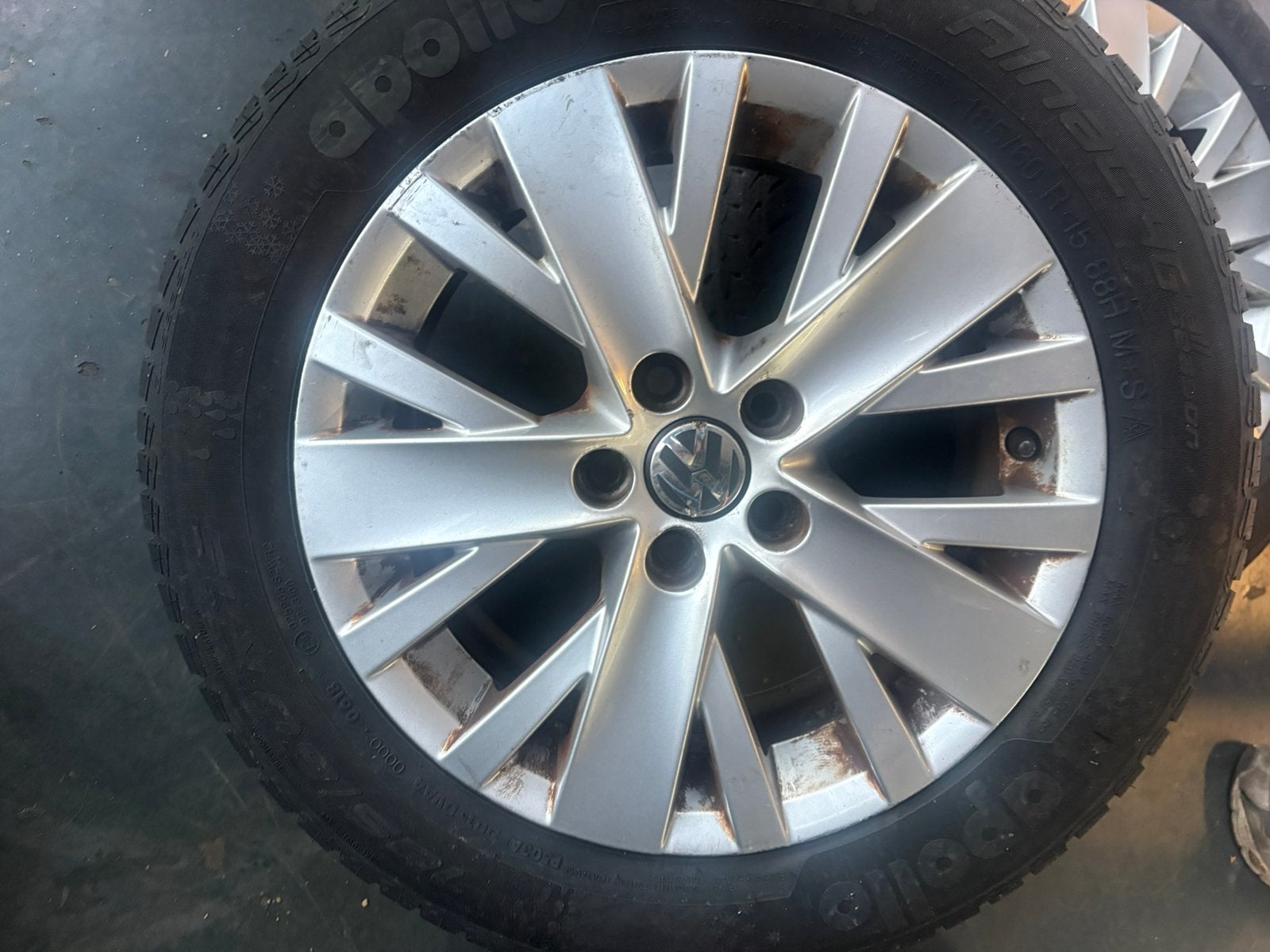 Origineel Volkswagen Polo 6r 2G Velgen 185 65 15x100 all, Gebruikt, 15 inch, Total car expert, Banden en Velgen