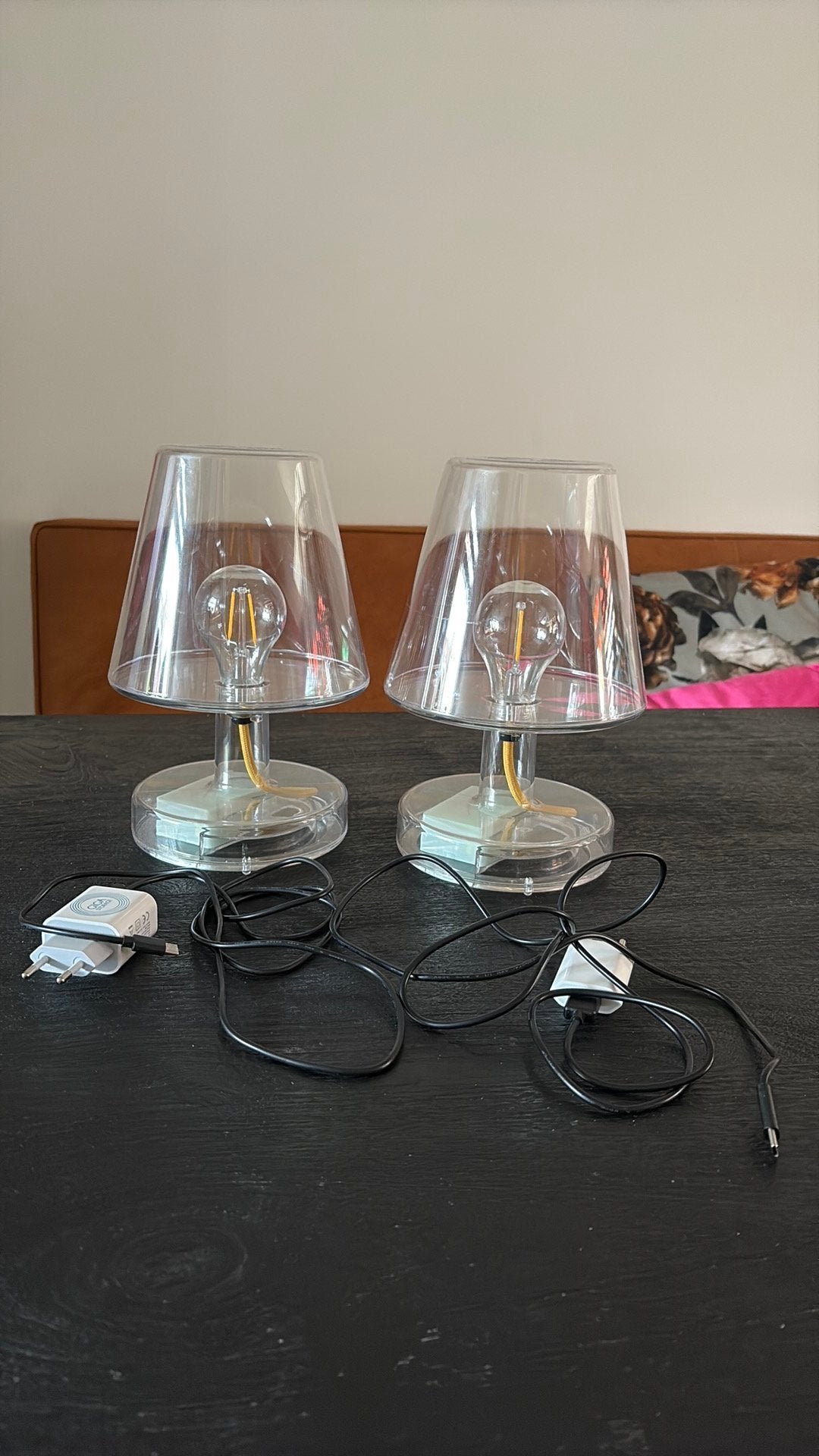 2x Fatboy tafellamp met 3 standen €75, Ophalen, Overige fittingen, Zo goed als nieuw, Overige kleuren