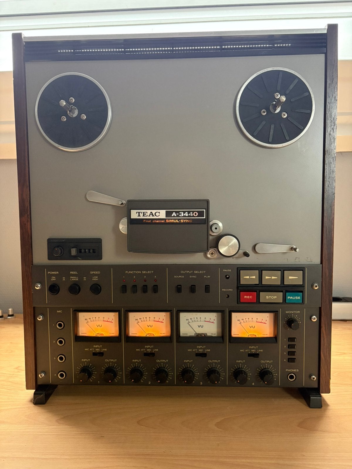 Teac A 3440 tape recorder, Ophalen, Bandrecorder