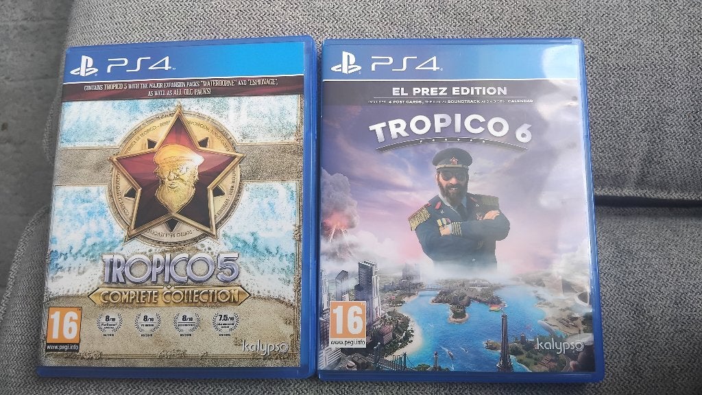 Ps4 spellen Tropico 5 en 6, 1 speler, Ophalen of Verzenden, Gebruikt, Vanaf 16 jaar