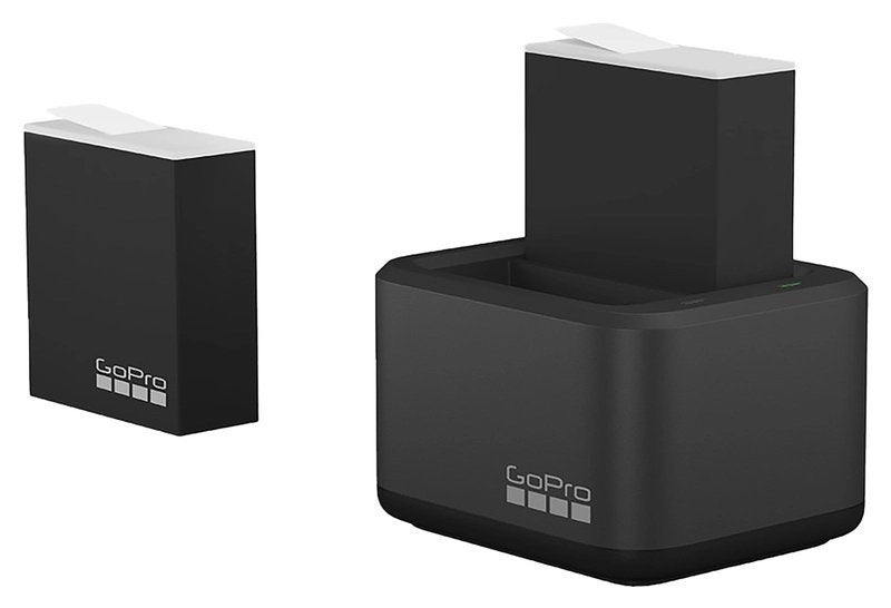 GoPro Dubbele Oplader + 2 Enduro Batterijen, Ophalen, Zo goed als nieuw, Oplaadbaar