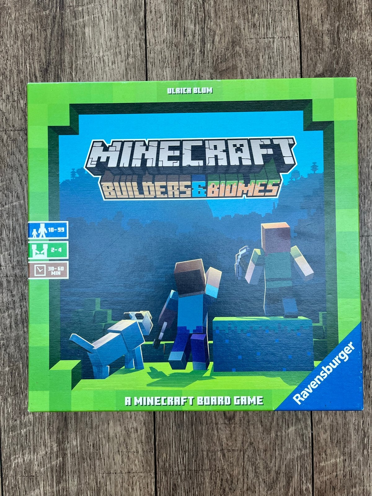Minecraft Builders & Biomes Bordspel Ravensburger, Hobby en Vrije tijd, Drie of vier spelers, Ophalen of Verzenden, Zo goed als nieuw