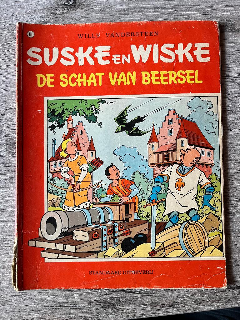 Suske en Wiske 111 De schat van Beersel, Boeken, Eén stripboek, Ophalen of Verzenden, Gelezen, Willy Vandersteen