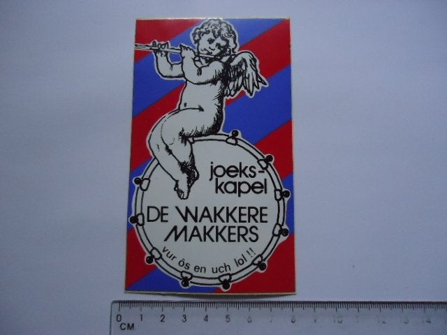 sticker oud Joekskapel wakkere makkers tegelen venlo carnav, Ophalen of Verzenden, Zo goed als nieuw, Bedrijf of Vereniging