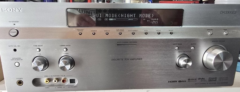 Sony DA3300ES Discrete 7CH Amplifier Receiver, Ophalen, Zo goed als nieuw, Sony, 120 watt of meer