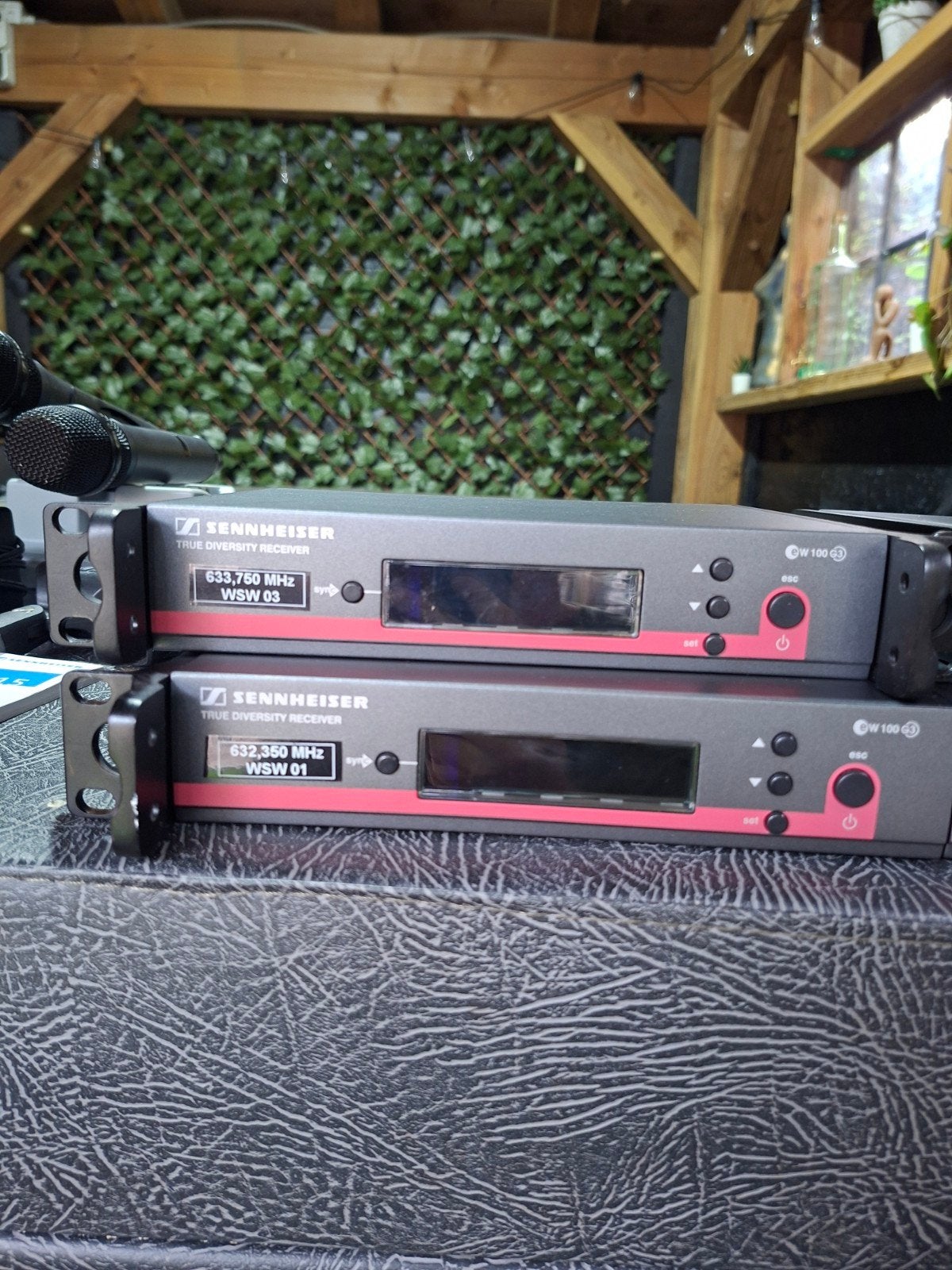 4x Sennheiser EW 100 G3 True Diversity B Band Draadloos, Ophalen, Gebruikt, Zangmicrofoon, Draadloos