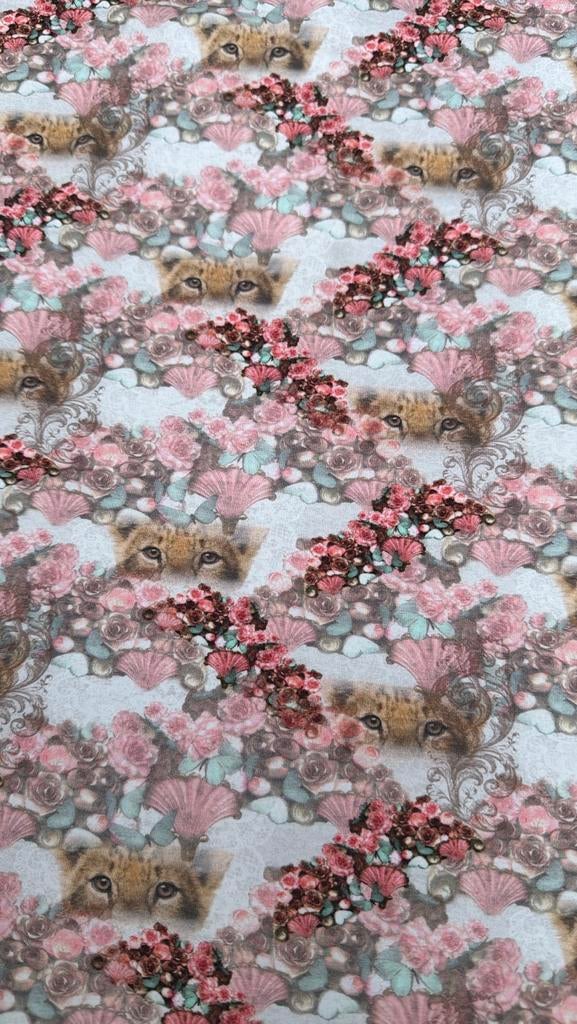Panter flower teicot, Hobby en Vrije tijd, 120 cm of meer, Ophalen of Verzenden, Zo goed als nieuw, Katoen