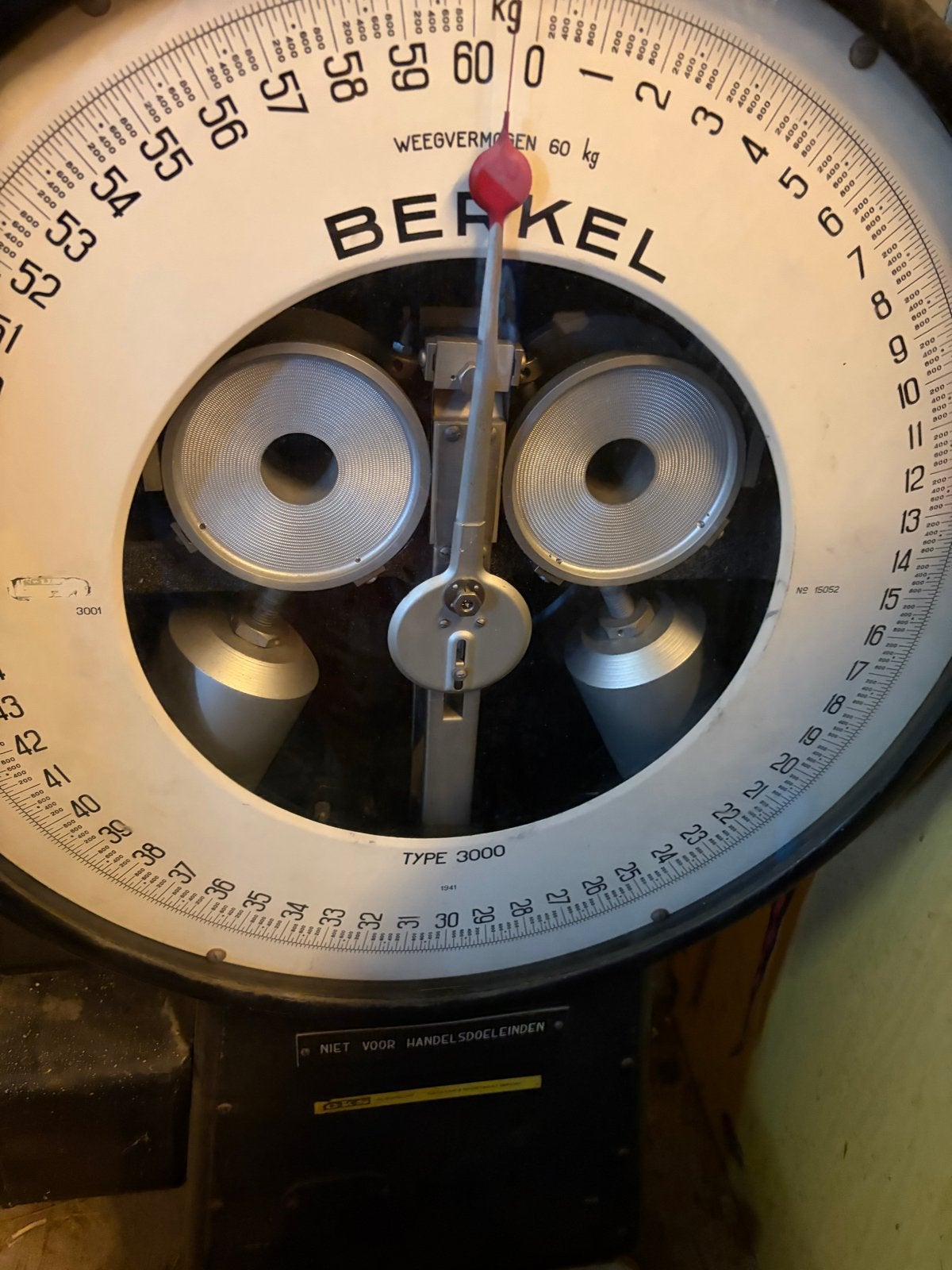 Antieke Berkel Weegschaal Type 3000 - Decoratief, Ophalen of Verzenden