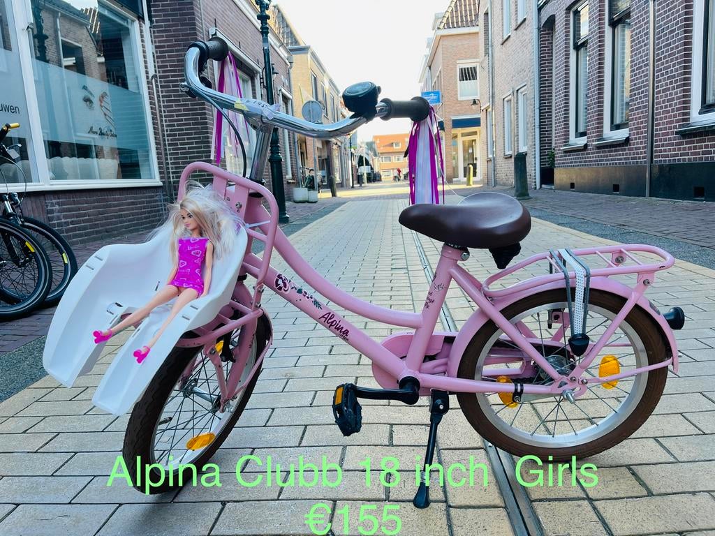 16 en 18 inch meisjesfietsen en Jongensfietsen/ kinderfiets, Ophalen of Verzenden, Zo goed als nieuw, 16 tot 20 inch, Zijwieltjes