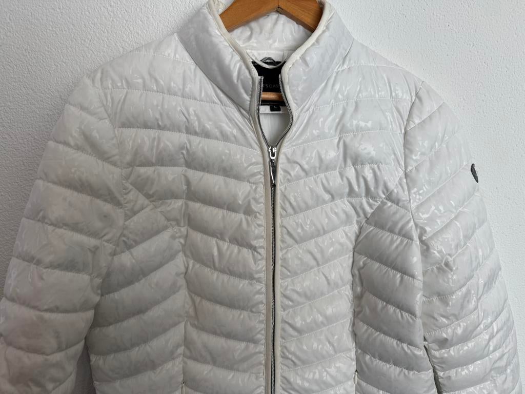 witte damesjas L, Ophalen of Verzenden, Zo goed als nieuw, Maat 42/44 (L), Wit