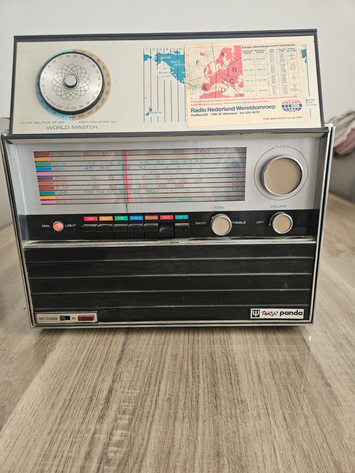 Vintage Tokyo Panda World Master Transistorradio, Ophalen, Gebruikt, Transistorradio