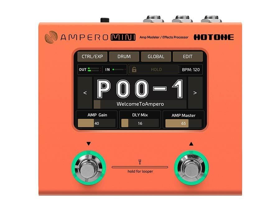 Hotone MP-50 Ampero Mini Amp Effects Processor Orange, Muziek en Instrumenten, Effecten, Nieuw, Overige typen, Ophalen of Verzenden