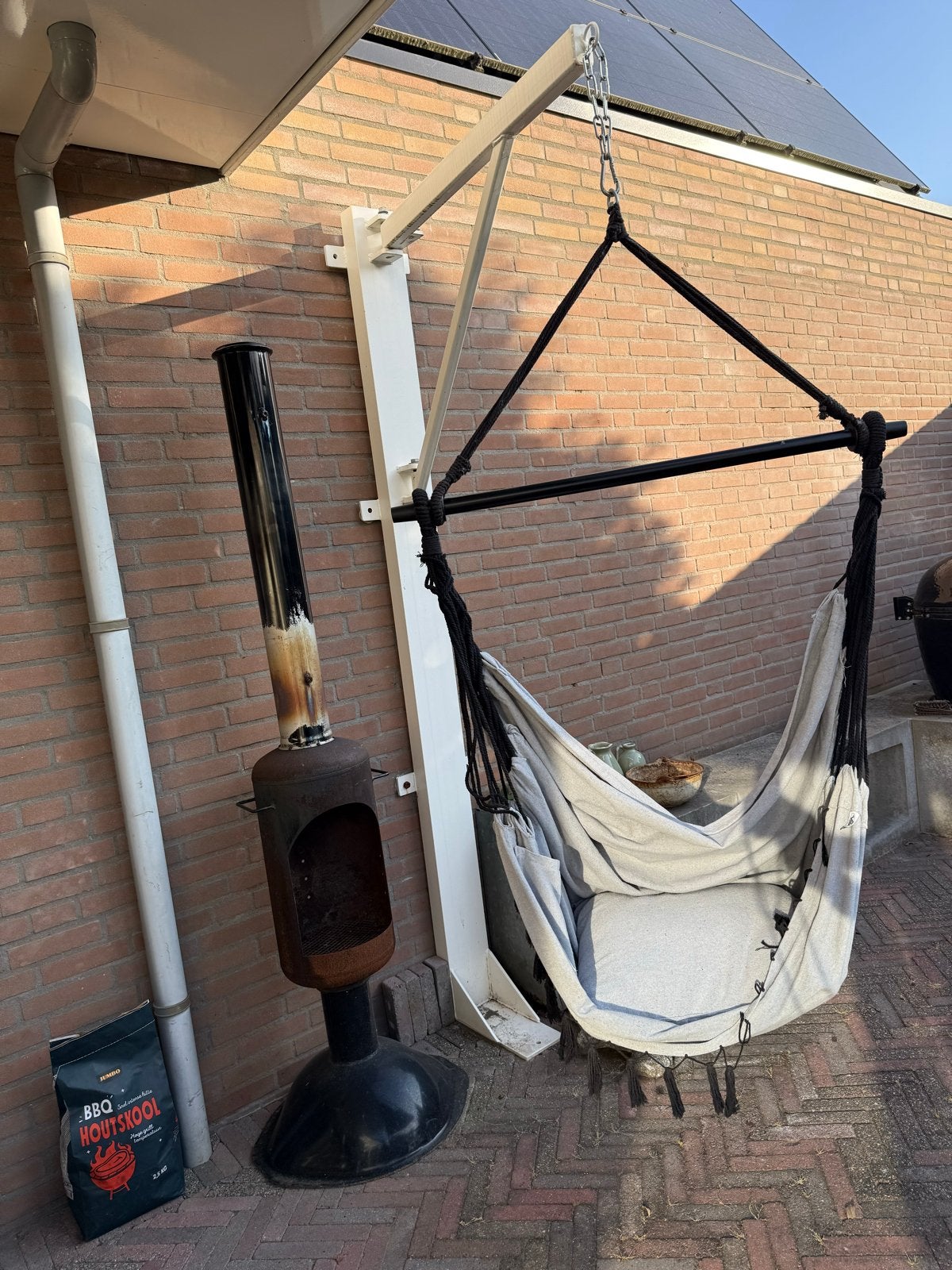 Hangstoel met stevige muurbeugel, Ophalen, Zo goed als nieuw, Met standaard, Eenpersoons