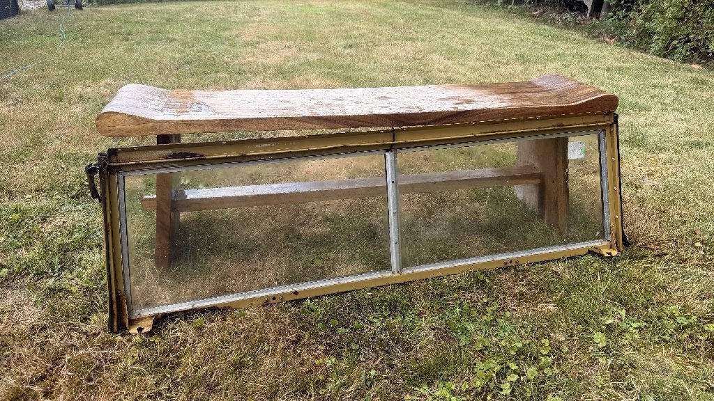 Land Rover Series 2a voorraam / ruit, Ophalen, Voor, Land Rover, Achterklep