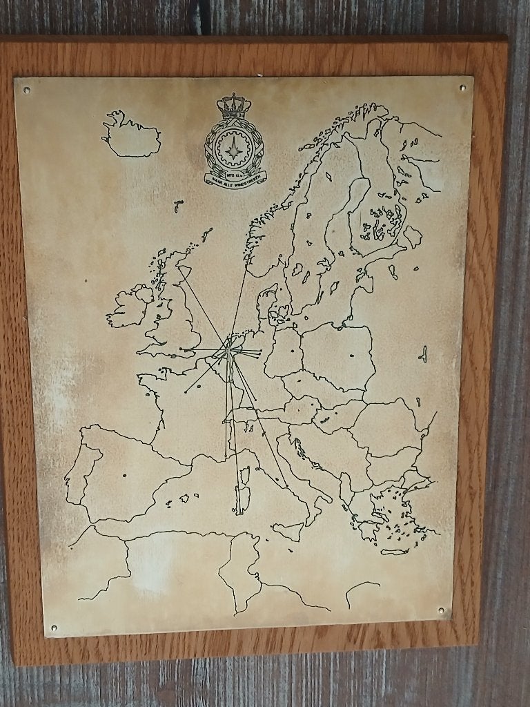 Kopergravure Van De Koninklijke Luchtmacht MTG Klu, Ophalen of Verzenden, Gebruikt, Overige typen