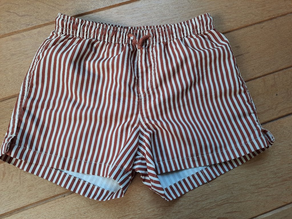 Zara zwemshort bruin beige streep maat 128, Sport- of Zwemkleding, Ophalen of Verzenden, Zo goed als nieuw, Zara