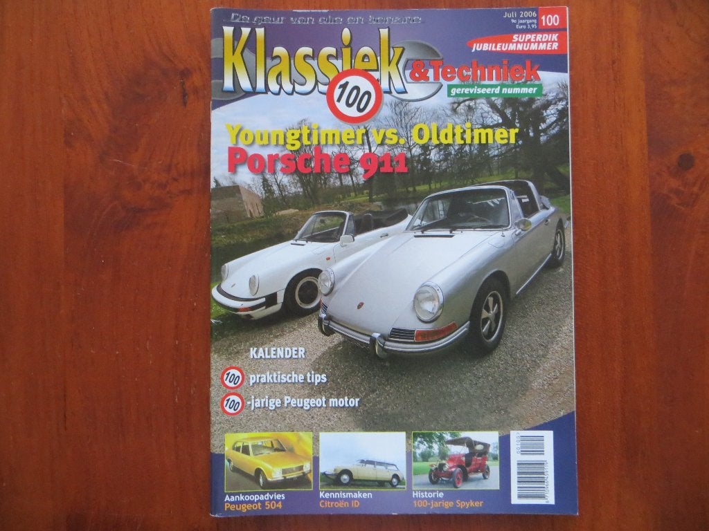 Klassiek & Techniek 100 Porsche 911 Softtop Targa L (1968), Ophalen of Verzenden, Nieuw, Porsche