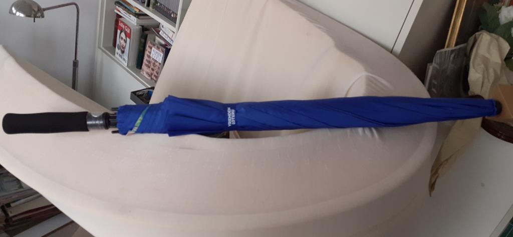 Blauwe paraplu - Vrienden Loterij, Sieraden, Tassen en Uiterlijk, Ophalen of Verzenden, Nieuw, Blauw