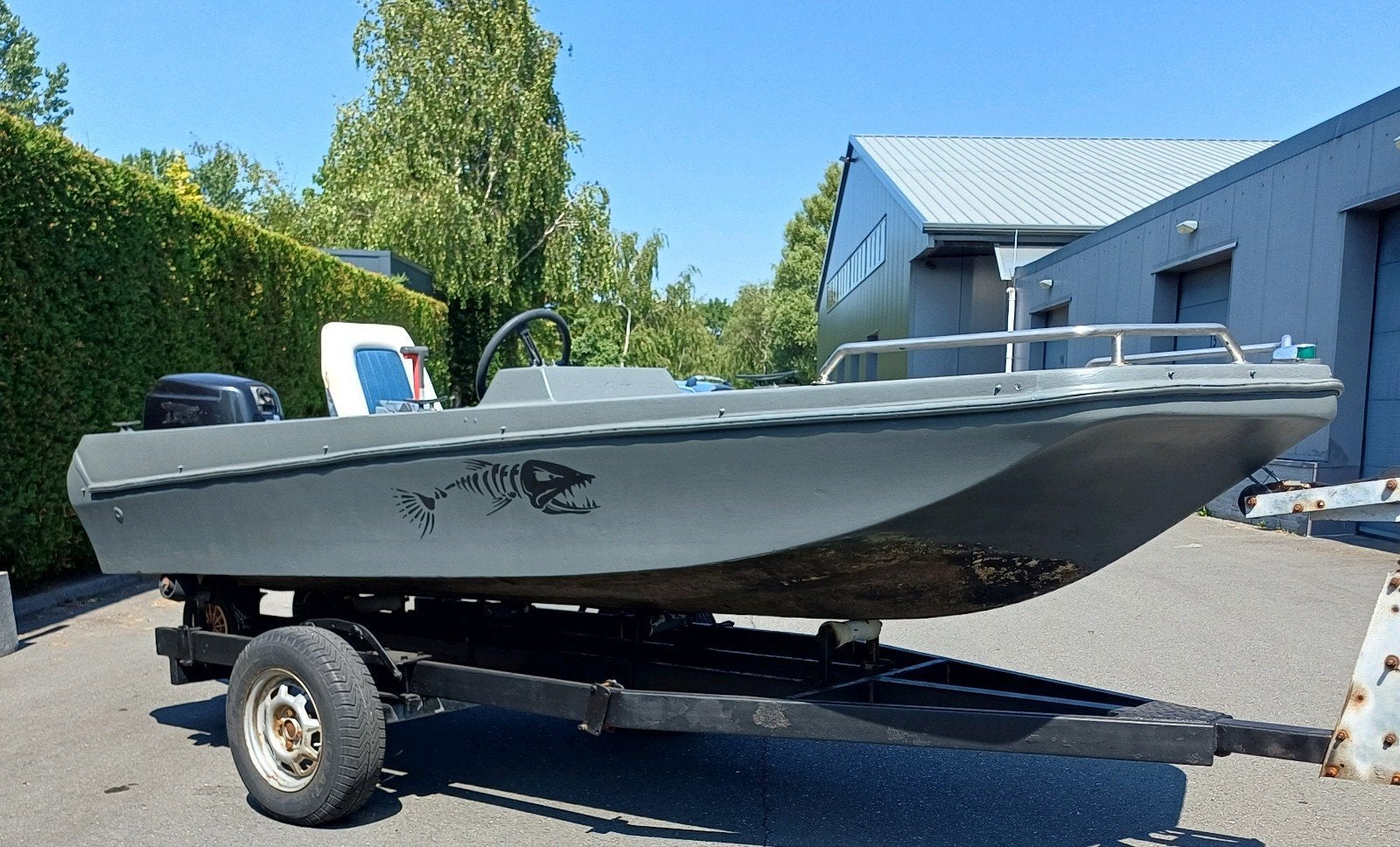 Leuke Console / visboot 4 meter lang 9.9 pk 4 takt, Ophalen, Gebruikt, 4 m, 10 pk