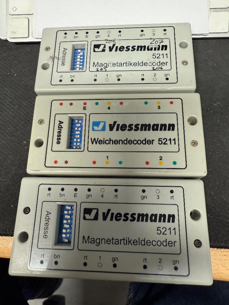 Diverse Wissel decdoders van Viessman, Wisselstroom, Verzenden, Märklin, Nieuw