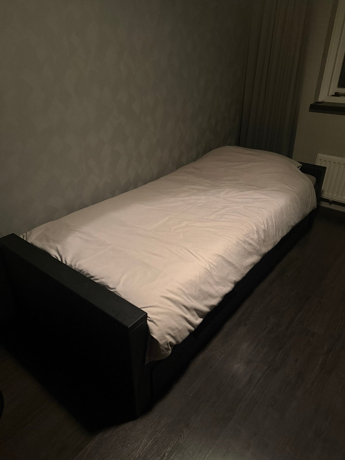 Eenpersoonsbed met uitschuifbare lade, Ophalen, Gebruikt, 90 cm, Eenpersoons