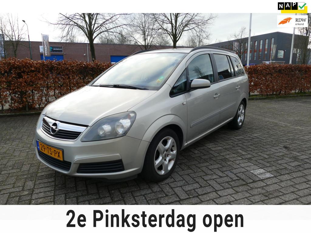 Opel Zafira 1.8 Enjoy apk 16-01-2027 Airco HANDEL OF EXPORT!, Stof, Gebruikt, Zwart, 4 cilinders