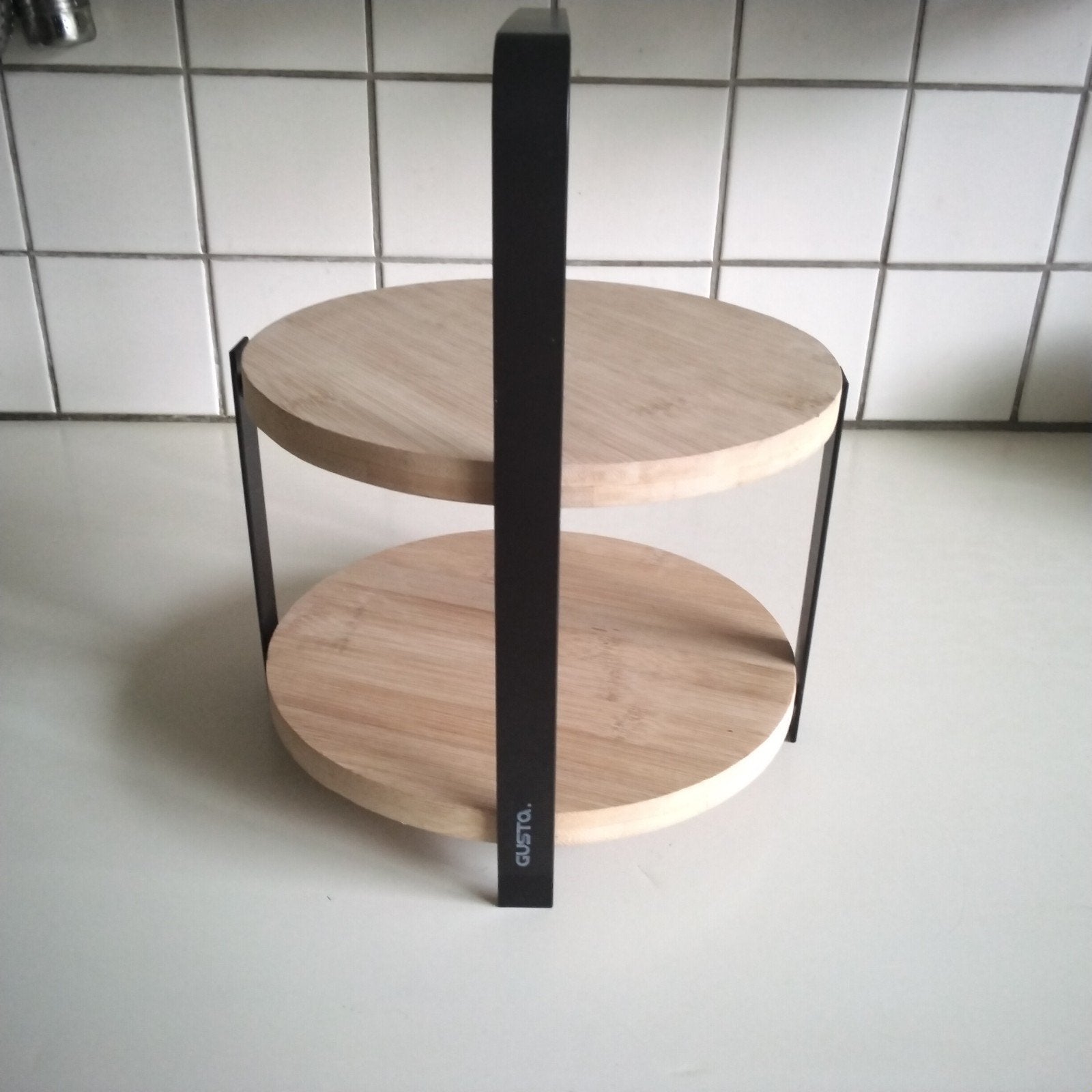 Gusta etagere 2 laags, Huis en Inrichting, Woonaccessoires | Etagères, Ophalen of Verzenden, Nieuw