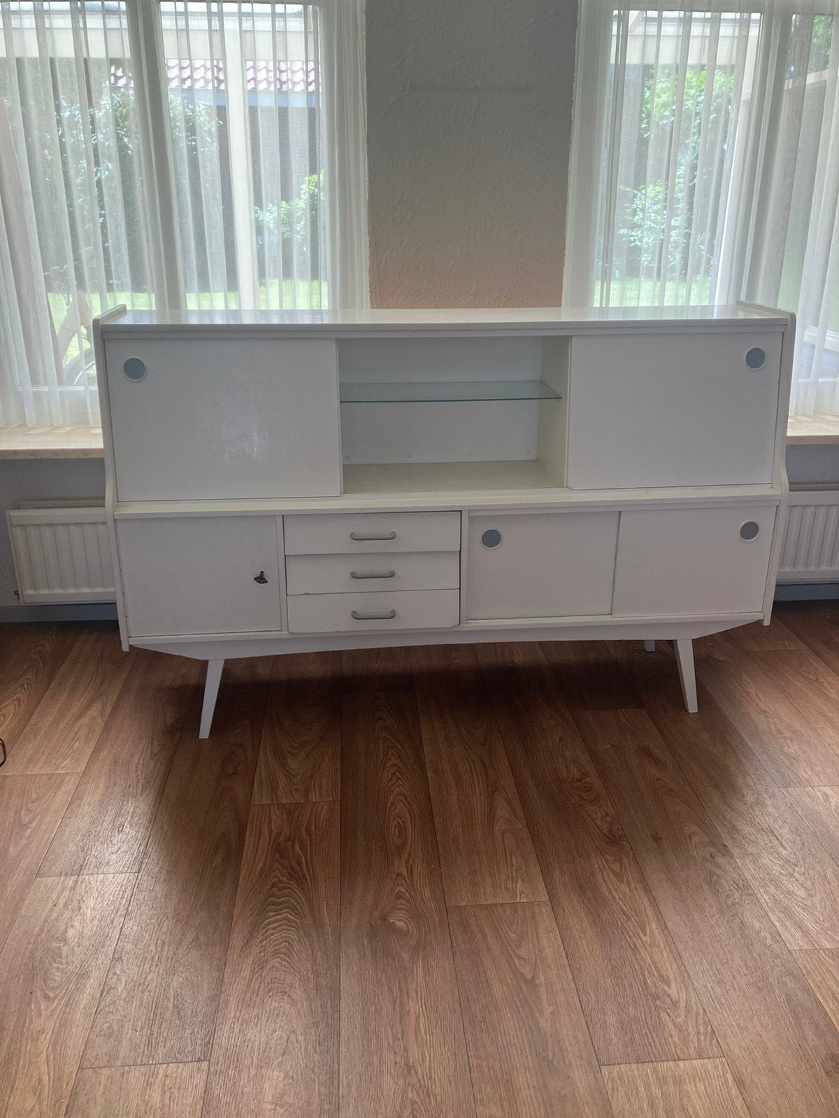 Vintage kast, Ophalen, Gebruikt, 25 tot 50 cm, 150 tot 200 cm