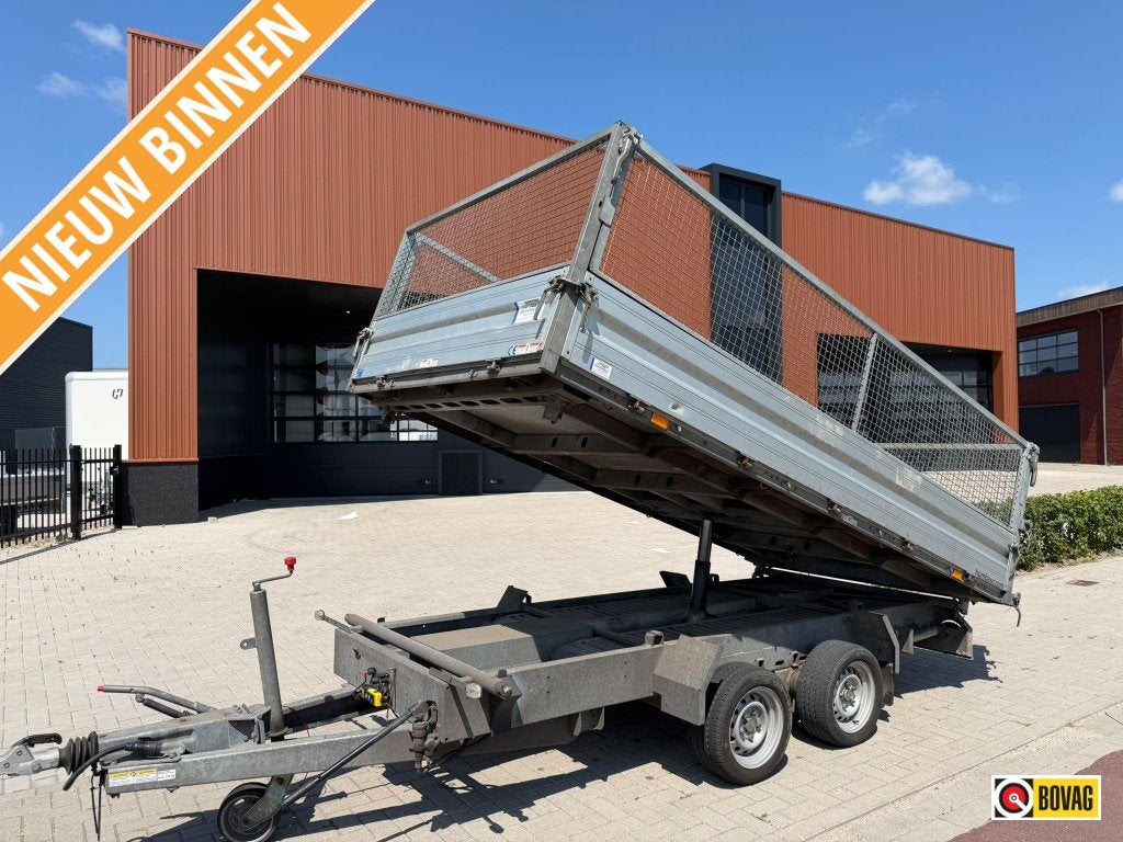 Humbaur 3 zijdige kipper loofrek 3.5T 3.630x1.855x950mm, Gebruikt