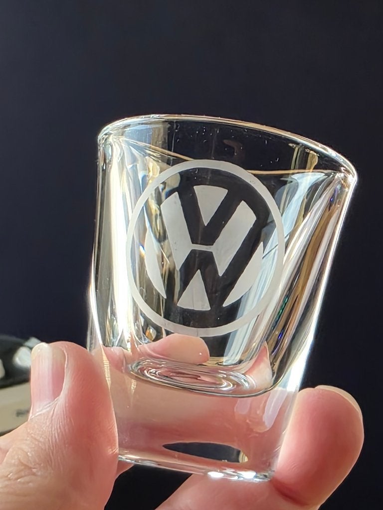 Volkswagen shotglazen set 3 stuks 30 ml US model duitsland, Verzamelen, Ophalen of Verzenden, Nieuw, Borrel- of Shotglas