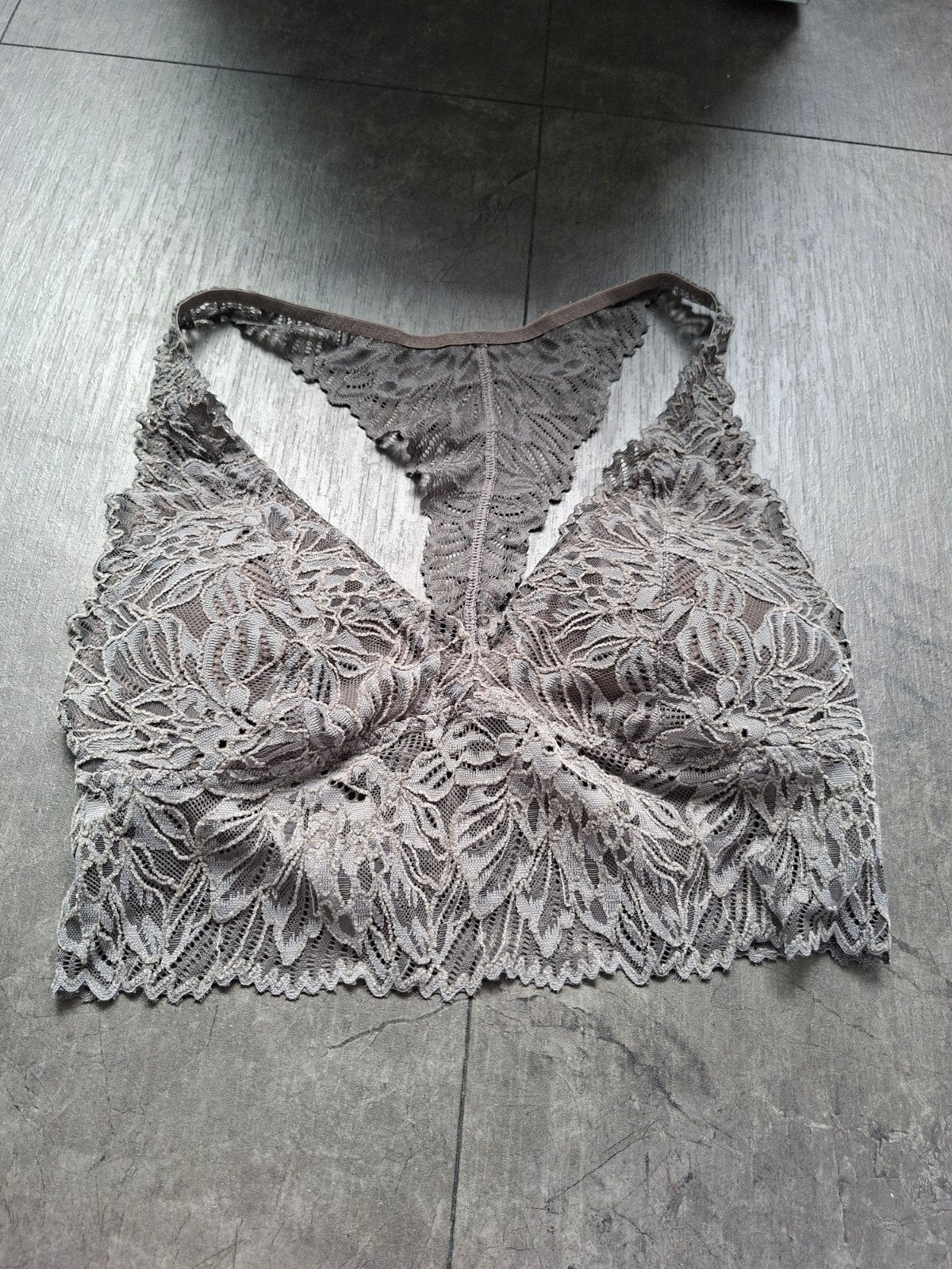 Moost Wanted bralette top mt. L - Uitstekende staat, Moost Wanted, Ophalen of Verzenden, Grijs, BH