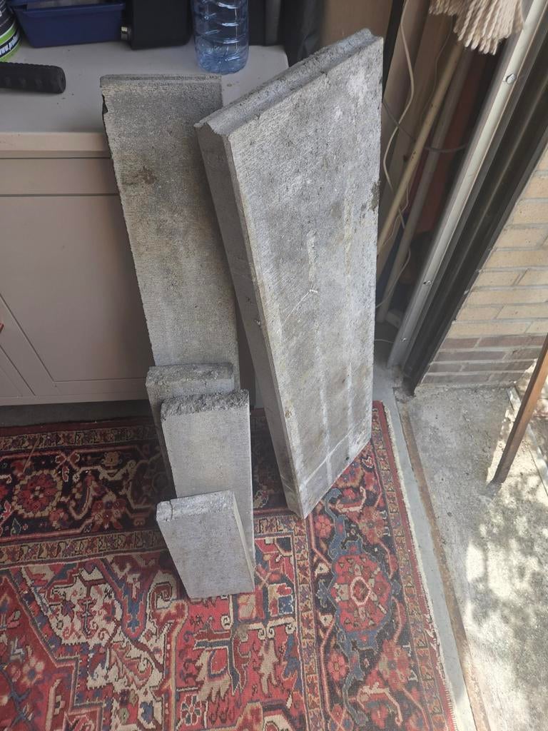 Afsluitbandjes beton restant gratis af te halen, Tuin en Terras, Ophalen