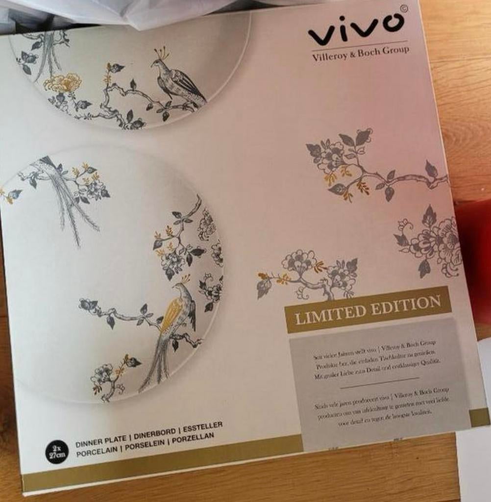 Vivo Villeroy en Boch limited edition dinerborden, Nieuw, Ophalen of Verzenden, Bord(en), Overige stijlen